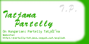 tatjana partelly business card